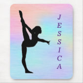 Meisjes Gymnastiek Pastel Mousepad Muismat (Voorkant)