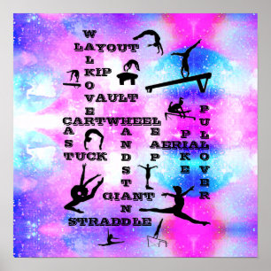 Meisjes Gymnastiek Poster