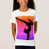Meisjes Gymnastiek Rainbow Gymnast T-shirt (Voorkant)