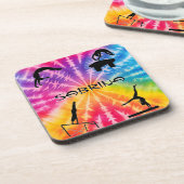 Meisjes Gymnastiek Rainbow Stropdas-Dye Bier Onderzetter (Linkerzijde)