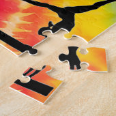 Meisjes Gymnastiek Rainbow Stropdas-Dye Legpuzzel (Zijkant)