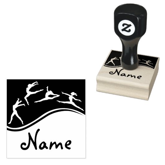 Meisjes Gymnastiek Rubber Stamp Rubberstempel (Gestempeld)