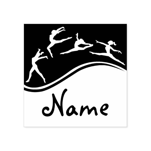 Meisjes Gymnastiek Rubber Stamp Rubberstempel (Afrduk)