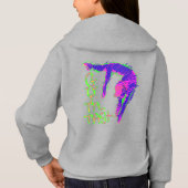 Meisjes Gymnastiek Shirten Hoodie Aangepast aangep (Achterkant)