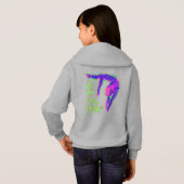 Meisjes Gymnastiek Shirten Hoodie Aangepast aangep (Achterkant volledig)