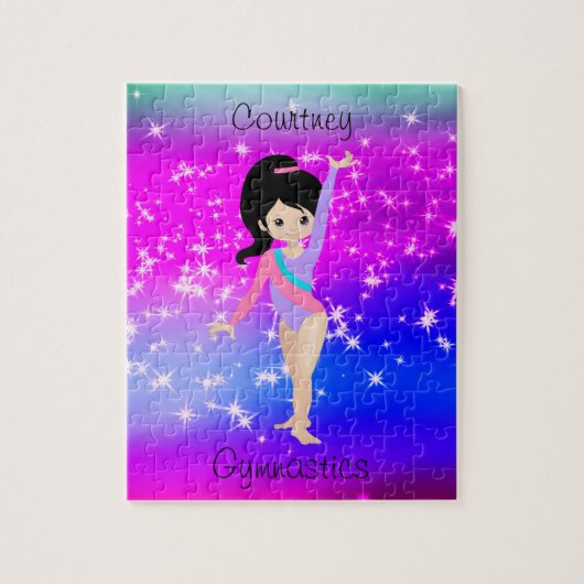Meisjes Gymnastiek Sparkle Gymnast in Leotard Legpuzzel (Verticaal)