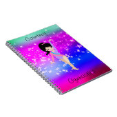 Meisjes Gymnastiek Sparkle Gymnast in Leotard Notitieboek (Rechterzijde)