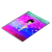 Meisjes Gymnastiek Sparkle Gymnast in Leotard Notitieboek (Linkerzijde)