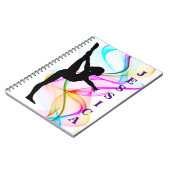 Meisjes Gymnastiek Spiral Swirls Foto Notitieboek (Linkerzijde)