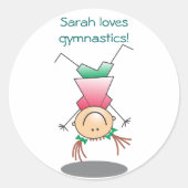 Meisjes Gymnastiek Stickers (Voorkant)