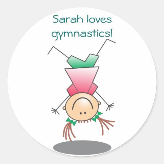 Meisjes Gymnastiek Stickers (Voorkant)