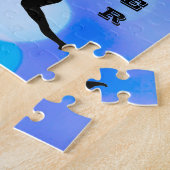 Meisjes Gymnastiek Vaardigheden Crosswords Blue Legpuzzel (Zijkant)