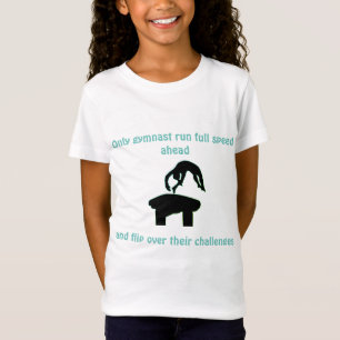 Meisjes Gymnastiek Vault gepersonaliseerd T-shirt