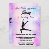 Meisjes Gymnastiek  Verjaardag Kaart (Voorkant / Achterkant)