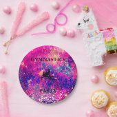 Meisjes Gymnastiek Verjaardagsfeest Papier Bord (Feest)