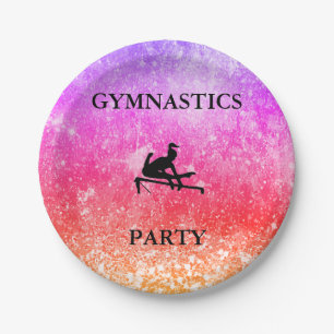 Meisjes Gymnastiek Verjaardagsfeest Rainbow Bord