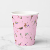 Meisjes Gymnastiek Verjaardagsfeestje Papieren Kop Papieren Bekers (Voorkant)