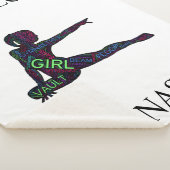 Meisjes Gymnastiek Word Art Sherpa Deken (3/4)