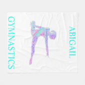 Meisjes Gymnastiek Word Art / Word Cloud Fleece Deken (Voorkant (Horizontaal))