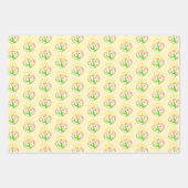 Meisjes Gymnastiek - Zomer Sunshine Hart Inpakpapier Vel (Voorkant 2)