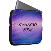 Meisjes Gymnastiek Zone Gymnast Rainbow Sparkle Laptop Sleeve (Voorkant Rechts)