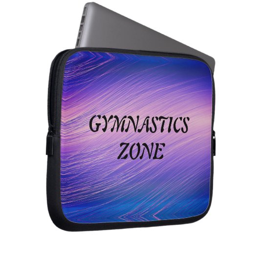 Meisjes Gymnastiek Zone Gymnast Rainbow Sparkle Laptop Sleeve (Voorkant Rechts)