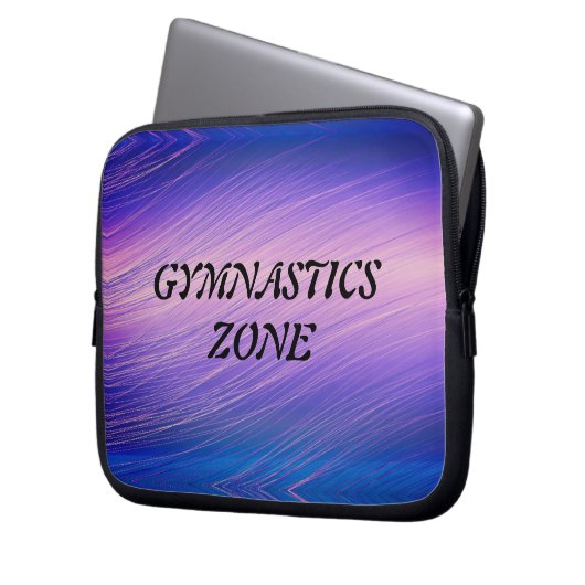 Meisjes Gymnastiek Zone Gymnast Rainbow Sparkle Laptop Sleeve (Voorkant Links)