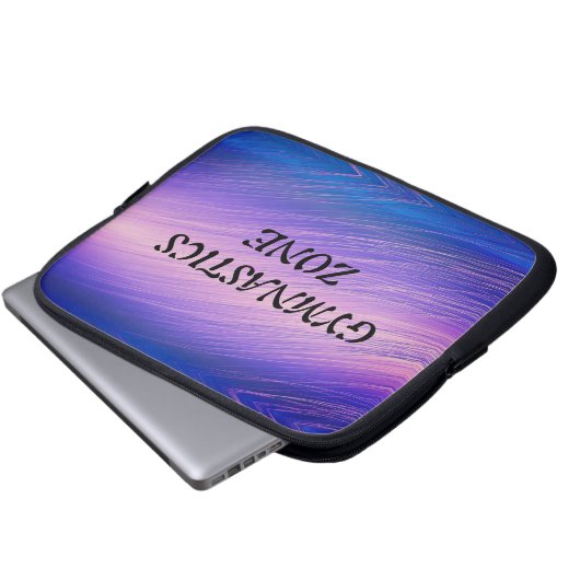 Meisjes Gymnastiek Zone Gymnast Rainbow Sparkle Laptop Sleeve (Voorkant onderkant)