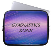 Meisjes Gymnastiek Zone Gymnast Rainbow Sparkle Laptop Sleeve (Voorkant)