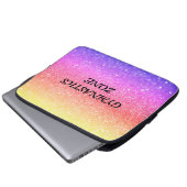 Meisjes Gymnastiek Zone Gymnast Rainbow Sparkle Laptop Sleeve (Voorkant onderkant)