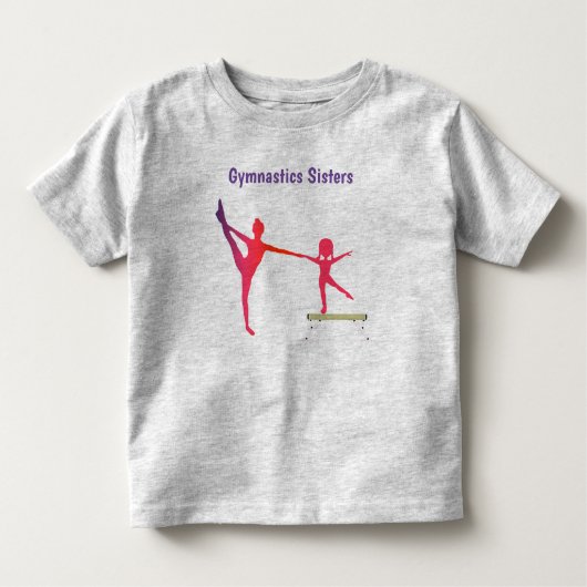 Meisjes Gymnastiek Zusters T-shirt (Voorkant)