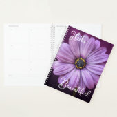 Meisjes Hallo prachtige Quote Lavender Daisy Flowe Planner (Display)