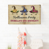 Meisjes Halloween Heksen Kinderen Verjaardagsfeest Spandoek (Insitu)