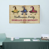 Meisjes Halloween Heksen Kinderen Verjaardagsfeest Spandoek (Beurs)