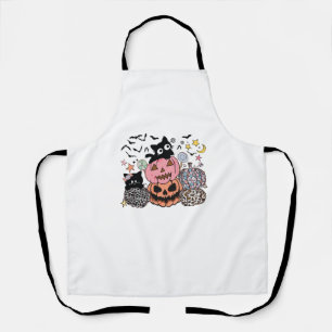 Meisjes Halloween Schattigee Cat Pumpkin Heks Kost Schort