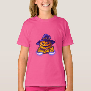 Meisjes Halloween Verschrikkelijke Jack O'Lantern T-shirt