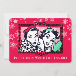 Meisjes handgemaakte breien haak kerstkaart