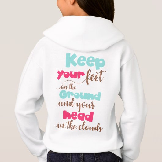 Meisjes Hanes ComfortBlend® Hoodie (Achterkant)