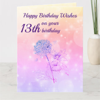 Meisjes Happy 13th Birthday Greeting Kaart