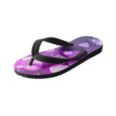 Meisjes Hart en Sparkles Gepersonaliseerd Kinder Teenslippers (Schuin)