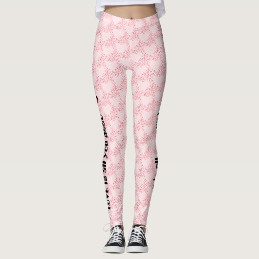 Meisjes hartvorm polka stipt yoga leggings (Voorkant)