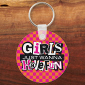 Meisjes hebben flaun sleutelhanger (Voorkant)