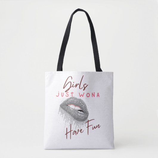 Meisjes hebben gewoon plezier tote bag (Voorkant)