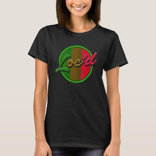  meisjes hebben het Ld Melanin Afro Locs Dread T-shirt (Voorkant)