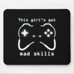 Meisjes hebben Mad Skills Video Game Controller Mu Muismat