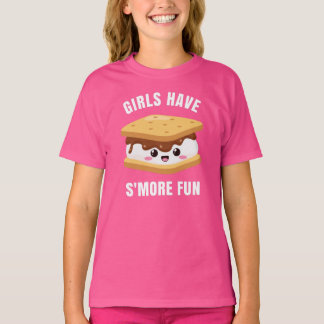 Meisjes hebben meer plezier - Camping Marshmallows T-shirt