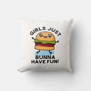Meisjes hebben net Bunna een Fun Funny Burger Kussen