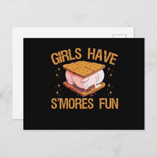 Meisjes hebben nog meer flauw geld om mee te vecht briefkaart (Voorkant / Achterkant)