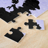 Meisjes hebben plezier legpuzzel (Zijkant)