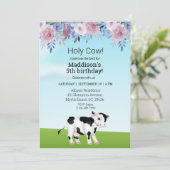 Meisjes Heilige Koe Word lid van de kudde Verjaard Kaart (Staand voorkant)